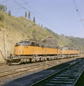 Chicago, Milwaukee, St. Paul & Pacific Railroad Company electric locomotive number E-21 at Av...