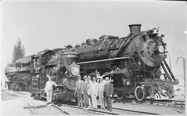 Northern Pacific steam locomotive 2650 at Chicago, Illinois, in 1934.