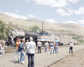 Spokane, Portland & Seattle Railway steam locomotive number 700 at Wishram, Washington in 1990.