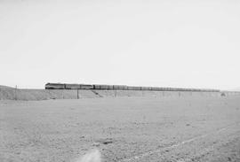 Northern Pacific Mainstreeter near Livingston, Montana, circa 1954.