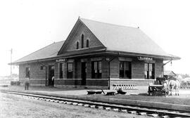 Great Northern Depot at Ellendale, North Dakota, undated