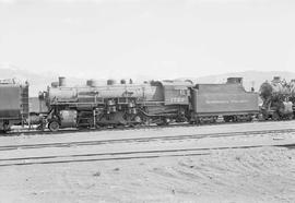 Northern Pacific steam locomotive 1722 at Livingston, Montana, in 1952.