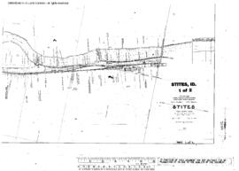 Plat Map of Canadian Pacific Facilities at Stites, Idaho, 1918