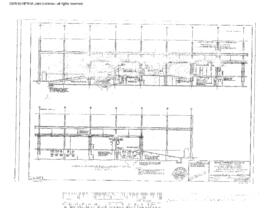 Great Northern Engineering Drawing, Diesel Service Building at Interbay, Washington, 1970
