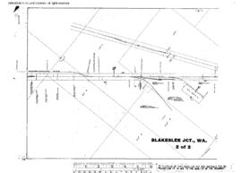 Plat Map of Northern Pacific Facilities at Blakeslee Junction, Washington, 1915