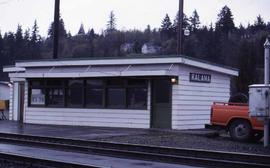 Burlington Northern depot at Kalama, Washington, in 1988.