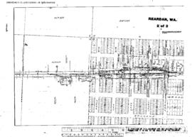 Plat Map of Northern Pacific Facilities at Reardan, Washington, 1923