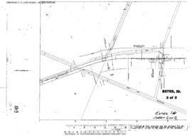 Plat Map of Great Northern Facilities at Estes, Idaho, 1920