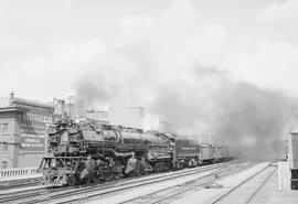 Northern Pacific steam locomotive 5119 at Spokane, Washington, in 1953.