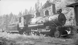 Cascade Lumber Company Steam Locomotive Number 489 at Teanaway, Washington, circa 1935.