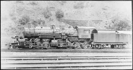 Northern Pacific steam locomotive 3101 at Wallace, Idaho, in 1916.