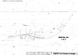Plat Map of Oregon Electric Railroad Facilities at Greton, Oregon, undated
