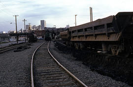 Burlington Northern Railroad Company diesel locomotive 2084 at Portland, Oregon in 1978.