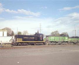 Lewis & Clark Railway Diesel Locomotive Number 81 at Vancouver, Washington in April, 1990.