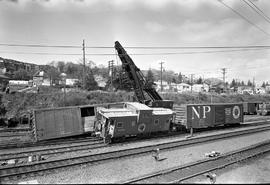 Burlington Northern accident at Balmer Yard, Washington in 1976.