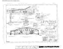 Great Northern Engineering Drawing, Truck Garage at Great Falls, Montana, 1967