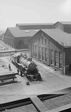 Polson Logging Company Steam Locomotive Number 90 at South Tacoma, Washington, circa 1948.