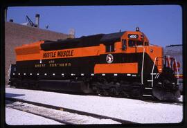 Great Northern Diesel Locomotive 400 at Mc Cook, Illinois, 1989