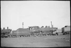 Northern Pacific steam locomotive 246 at Seattle, Washington, in 1935.