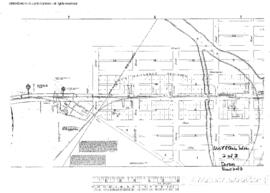 Plat Map of Northern Pacific Facilities at Dayton, Washington, undated