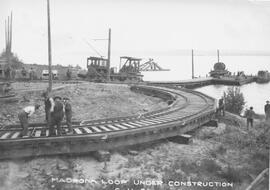 Seattle Municipal Railway Number 414 at the Madrona Loop, Seattle, Washington, undated.