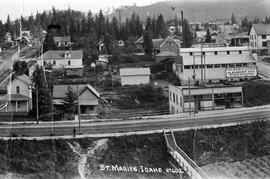 Chicago, Milwaukee, St. Paul & Pacific Railroad Company town at Saint Maries, Idaho, circa 1914.