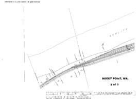 Plat Map of Northern Pacific Facilities at Rocky Point, Washington, undated