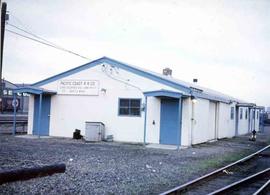 Pacific Coast Railroad Stacy Street yard office at Seattle, Washington in 1968.