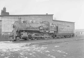 Northern Pacific steam locomotive 35 at Yakima, Washington, in 1954.