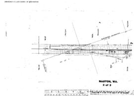 Plat Map of Northern Pacific Facilities at Mabton, Washington, undated