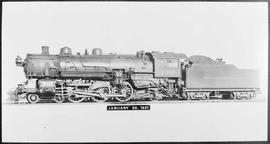 Northern Pacific steam locomotive 2231 in 1921.