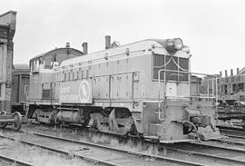 Burlington Northern diesel locomotive 478 at Auburn, Washington in 1971.