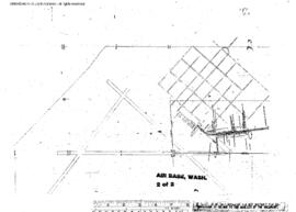 Plat Map of Great Northern Facilities at Air Base, Washington, 1953