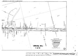 Plat Map of Northern Pacific Facilities at Lebam, Washington, 1916