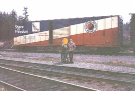 Northern Pacific Railroad Box Car Number 31187 at Tacoma, Washington in May, 1970.