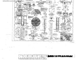 Northern Pacific Engineering Drawing, Water Tank, 48,000 Gallon at Attalia, Washington, 1953