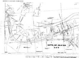 Plat Map of Great Northern Facilities at Butte, Montana, 1915