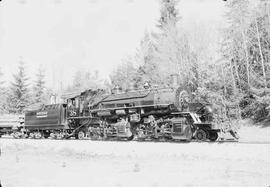 Rayonier Incorporated Steam Locomotive Number 38 at Railroad Camp, Washington in March, 1962.