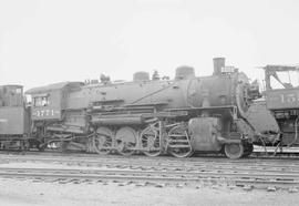 Northern Pacific steam locomotive 1771 at Brainerd, Minnesota, in 1954.