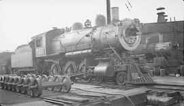 Northern Pacific steam locomotive 1350 at Tacoma, Washington, in 1938.