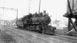 Pacific Coast Railroad steam locomotive number 14 at Renton, Washington in 1940.