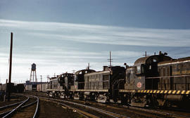 Spokane, Portland and Seattle Railway diesel locomotive 72 at Portland, Oregon in 1962.