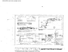 Northern Pacific Engineering Drawing, Store House at Parkwater, Washington, 1945