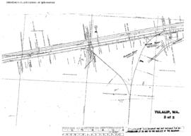 Plat Map of Great Northern Facilities at Tulalip, Washington, 1915