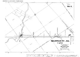 Plat Map of Great Northern Facilities at Belleville Pit, Washington, undated