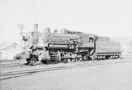 Northern Pacific steam locomotive 1201 at Helena, Montana, in 1952.