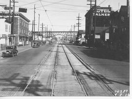 Seattle & Rainier Valley Railway tracks in Seattle, Washington, 1936