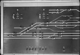 Northern Pacific control panel at Tacoma, Washington, circa 1962.