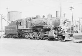 Northern Pacific steam locomotive 1202 at Helena, Montana, in 1952.