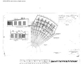 Northern Pacific Engineering Drawing, Roundhouse at Parkwater, Washington, 1937